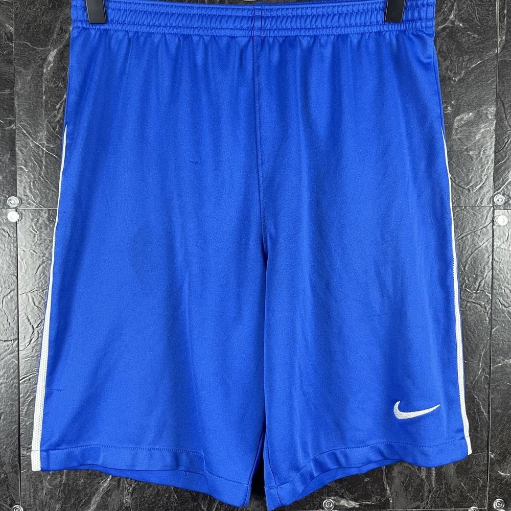 Nike Men's Blue Dri-Fit Shorts Fits Large -Flaws